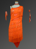 オレンジのドレス